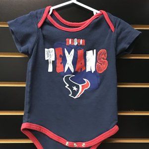 2/$12 💥♻ NFL Houston Texans infant Blue & Red Bodysuit | Size 12m | 799